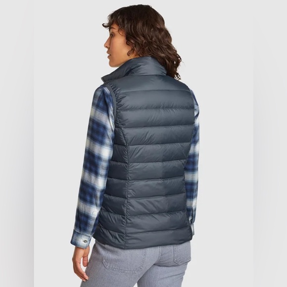 Eddie Bauer Blue Puffer Vest, Down Insulated Performance, Size Small - Picture 2 of 4